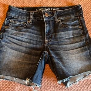 American Eagle Outfitters Dark Blue Jean Shorts